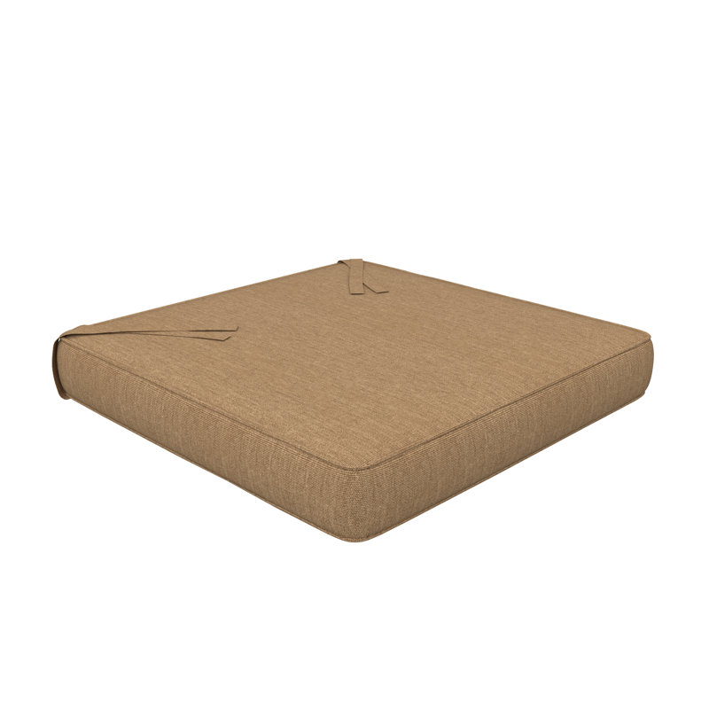 Sunbrella Indoor/Outdoor Dining Chair Cushion, 16" W x 16" D, Sunbrella® Heather Beige