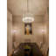 Lustre cylindrique unique à 4 lumières avec accents de cristal Habibah-1418598038