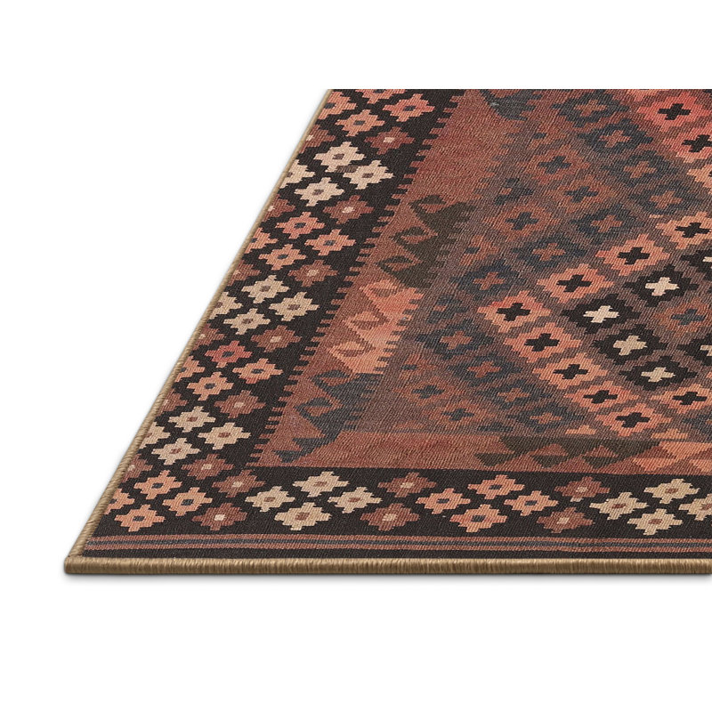 Tapis brun Southwestern, Rectangle 7 pi x 10 pi