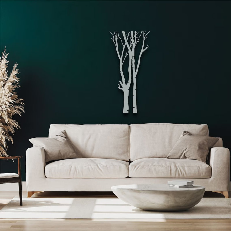 Etgshop Wall Décor, Silver, 50cm H x 100cm W