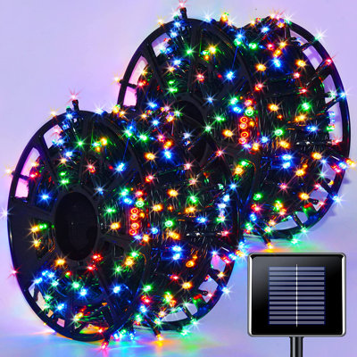 2480.4' LED Solar Powered 600 - Bulb String Lights
