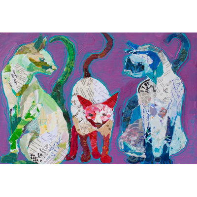 "Trois Poulets", reproduction sur toile tendue
