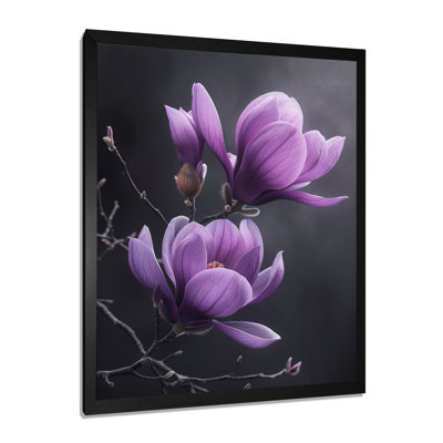 «Mauve», impression fantaisiste, Magnolias, impression d'art mural