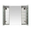 Armoire à pharmacie avec désembueur à DEL, l 48 po x H 32 po x P 5 po Calandria, prises électriques, gradateur, miroir grossissant 3X à DEL réglable-1039949673
