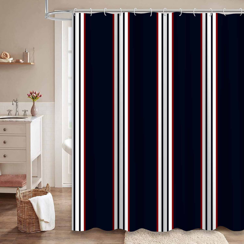 Rideau de douche Stripe, L 72 po x l 84 po