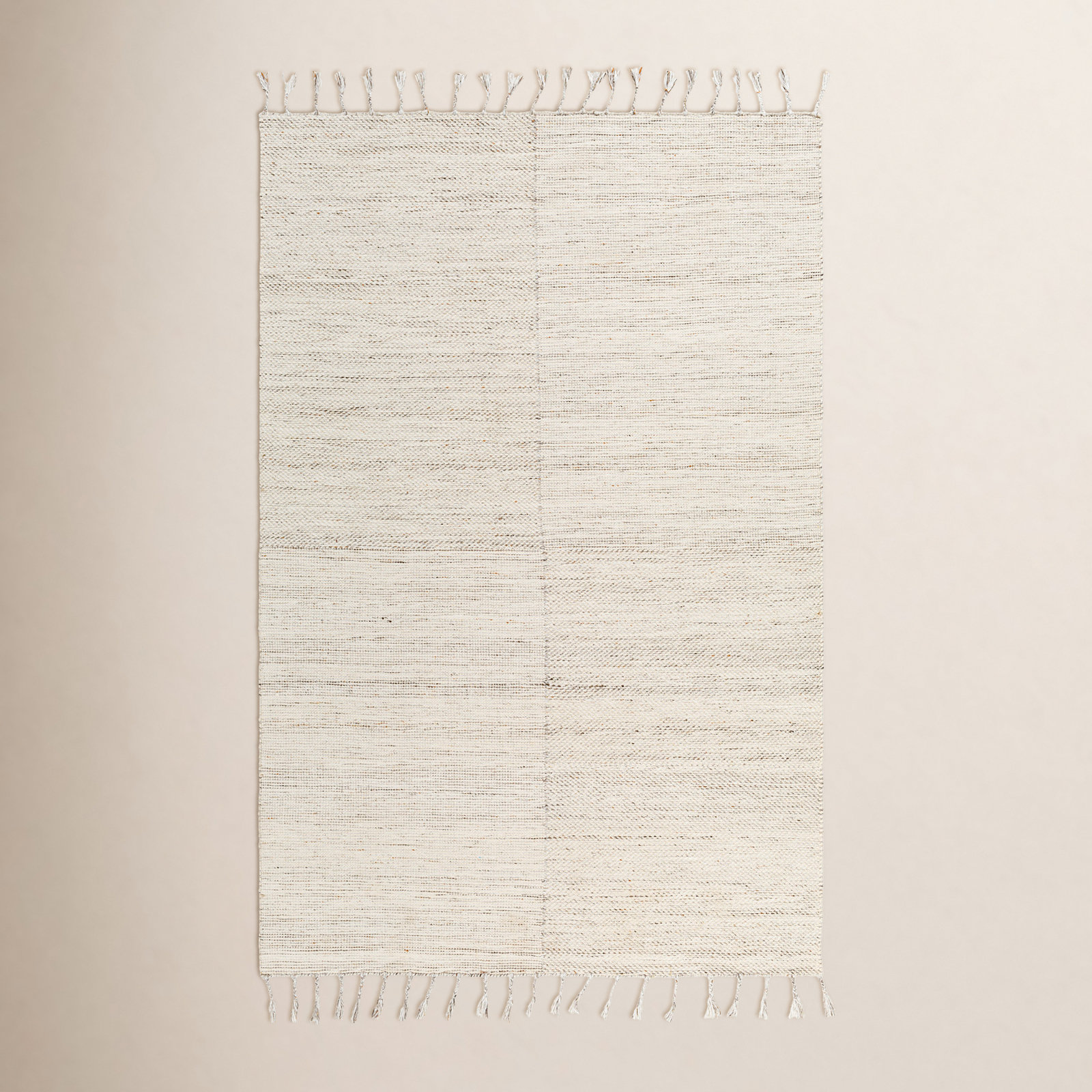 Hand-Woven Rug, Rectangle 2' x 3', Ivory