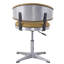 Tabouret confortable en cuir de curcuma avec base à 4 et option de rotation