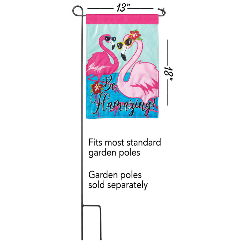 Drapeau de jardin Timberville Be Flamazing, H 18 po x l 13 po