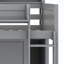 Lit mezzanine simple avec tablettes et garde-robe-1270372112