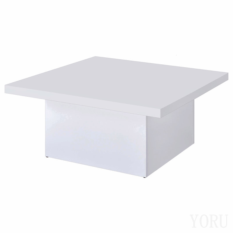 Ensemble de tables basses 3 pièces blanches ultrabrillantes