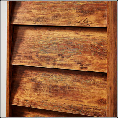 La commode double à 4 tiroirs présente un style rétro et un design biseauté