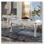 Bone White End Table with Claw Leg