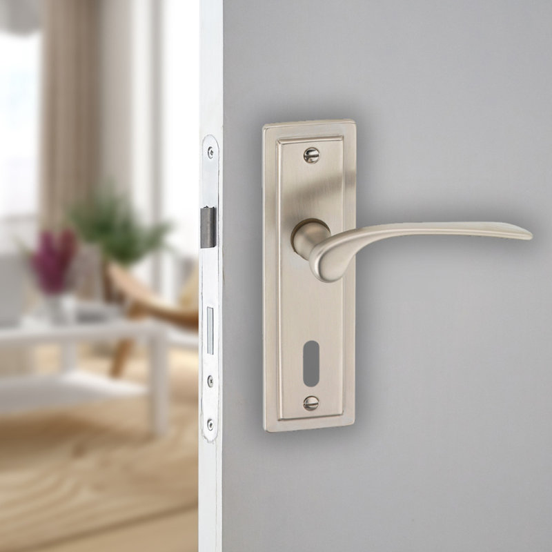 Single Dummy Door Handle, Satin Nickel
