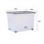 Wham 80L Box with Wheels & Folding Lid - Clear/Cool Grey