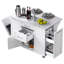 Îlot de cuisine avec rangement inclinable et armoire de rangement-475916398