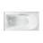 Concorde 60" x 32" Acrylic Glossy White, Alcove, Integral, Apron Bathtub-57944770