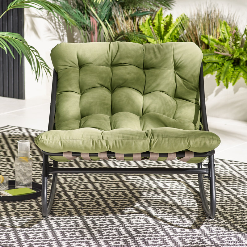 Sajata Garden Lounge Rocking Chair - Modern Style Patio, Green