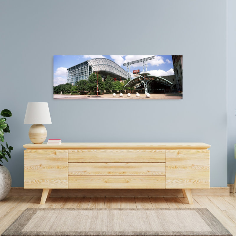Baseball Field Minute Maid Park Houston Texas USA by Dan Merkel - Wrapped Canvas Panoramic Print, 40.64 cm H x 121.92 cm W
