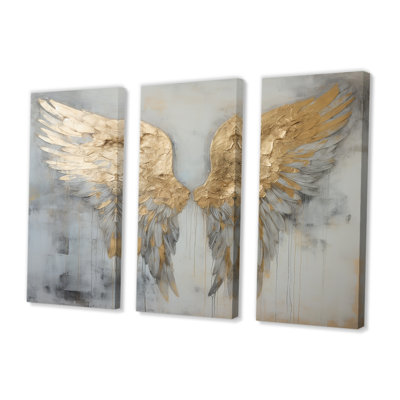 Dicha - Wings Angel Wall Art Decor Set
