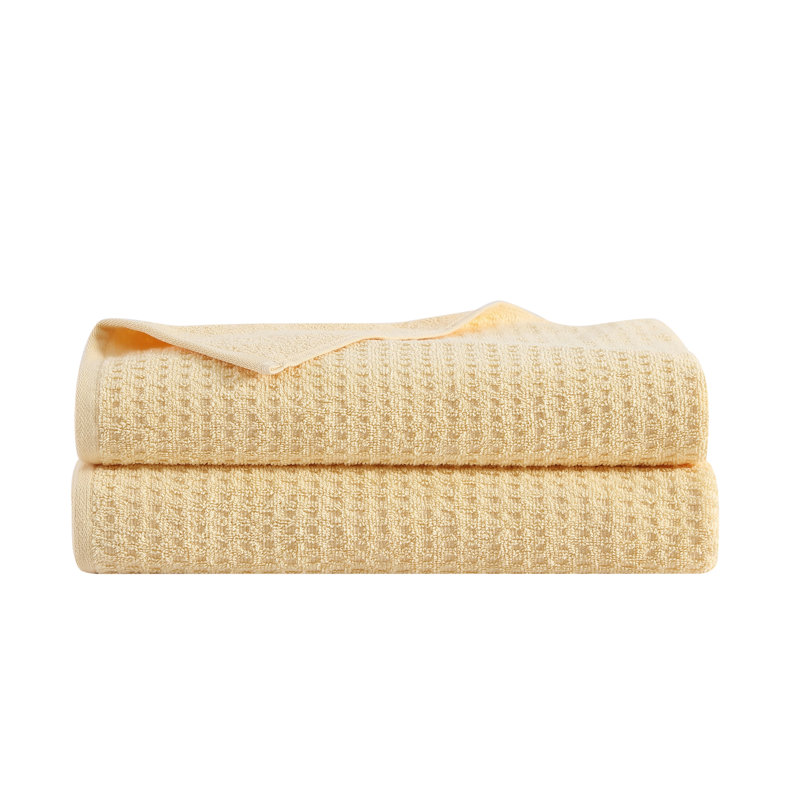 Tommy Bahama 100% Cotton Towel Set, Yellow, 2 Pack - Bath Sheet