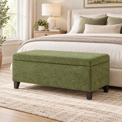 Banc de coffre ottoman avec couvercle rabattable