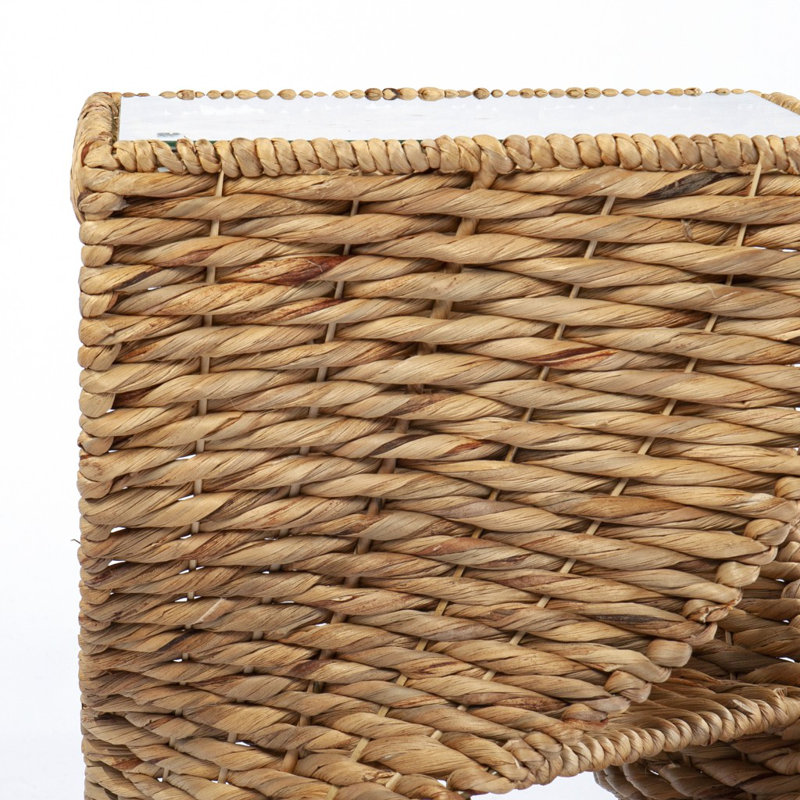 Engure Glass Tray Top End Table