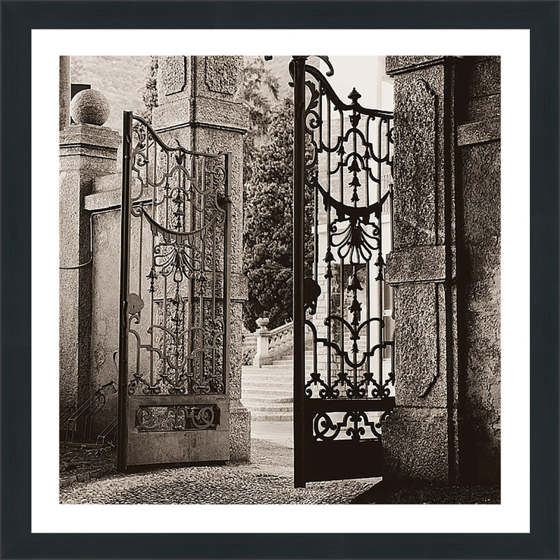 « giardino lenno » par alan blaustein,, reproduction de photo encadrée, H 27,5 po x l 27,5 po x P 0,75 po