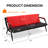 Faux Leather Waiting Room Chair Reception Sofa with Metal Frame-99274335