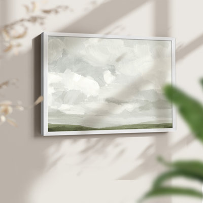 Gris pierre ciel IV - reproduction encadrée - réarmable