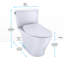 Nexus® 1 GPF Elongated Two-Piece Toilet High Efficiency Flush (Seat Included)