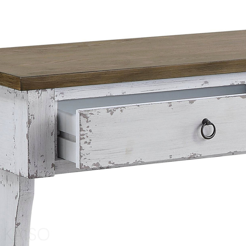 Console de salon Carminda - Blanc antique