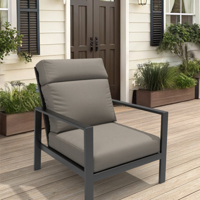 Sunbrella Outdoor High Back Chair Cushion, Adirondack Chair Cushion Set, 6 Inch