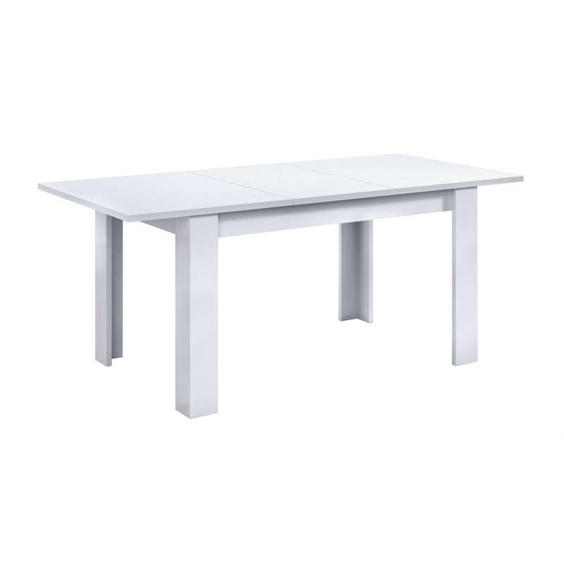 Diyar Extendable Oak Dining Table, 78cm H x 190cm W x 90cm D, White
