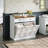 Tilt-Out Laundry Hamper Cabinet With 2 Drawers And 2 Removable Baskets, Farmhouse Laundry Organizer, Particleboard Storage For Bathroom, Laundry
