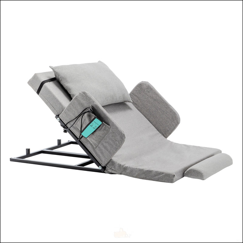 Electric Adjustable Bed Backrest With Safety Rails