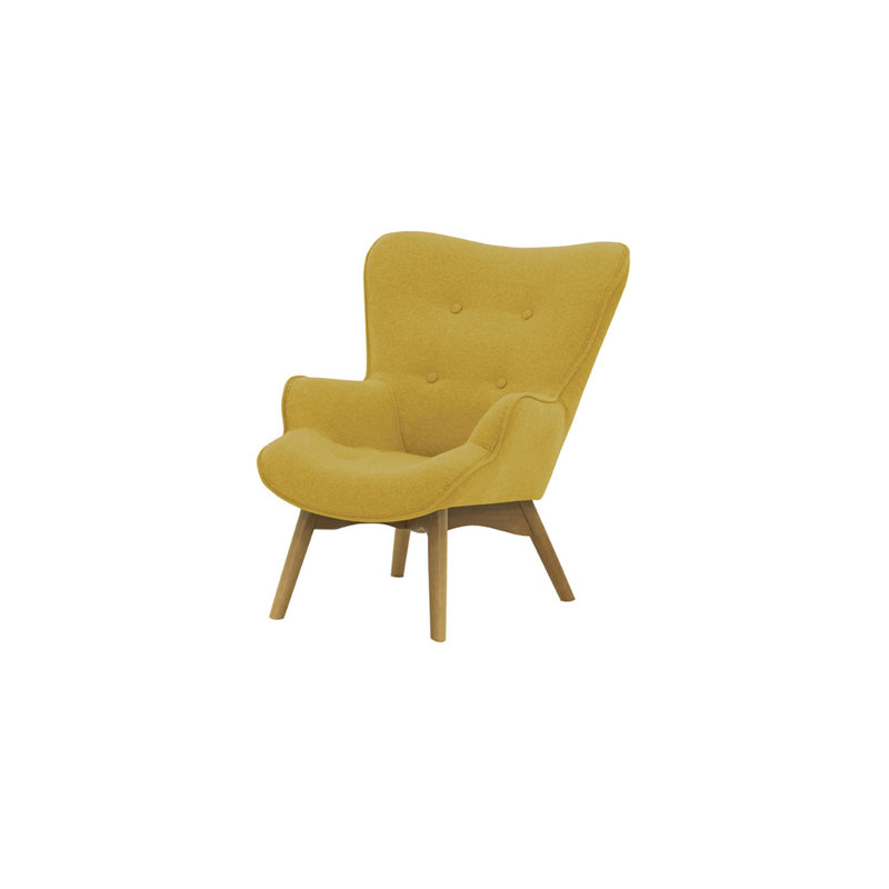 Wimbled Children's Club Chair, Yellow/Light Oak