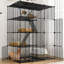  Cage d'extérieur en métal 4 couches Dunstable, Catio