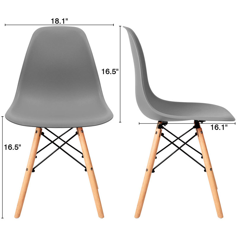 Chaise d'appoint à oreilles Fenmore, Gris