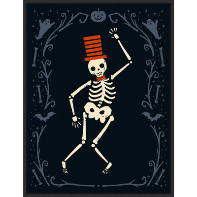 «Skeleton Crew II» par Victoria Barnes - cadre flottant, impression sur toile