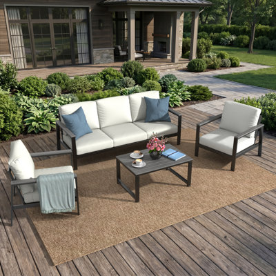 Ensemble de conversation avec canapé 4 pièces Townsend avec coussins Sunbrella®
