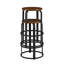 Tabouret de comptoir en bois massif de 26 po Griselle-2019086407