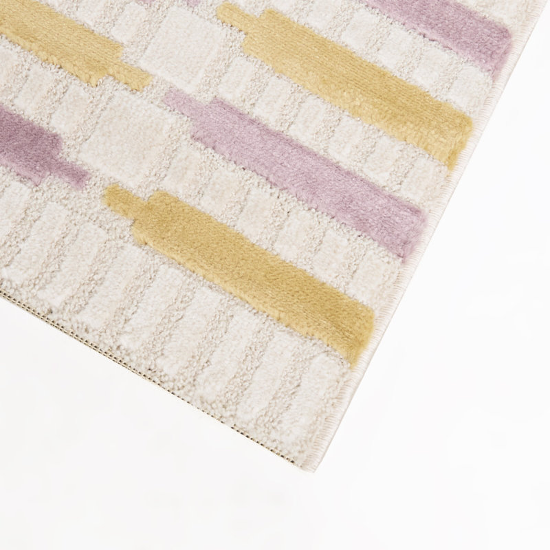 Tapis orange / lilas gasparo Gasparo, 7 pi 10 po x 10 pi