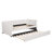 Beige Velvet Upholstered Twin Daybed With Drawers-211376464