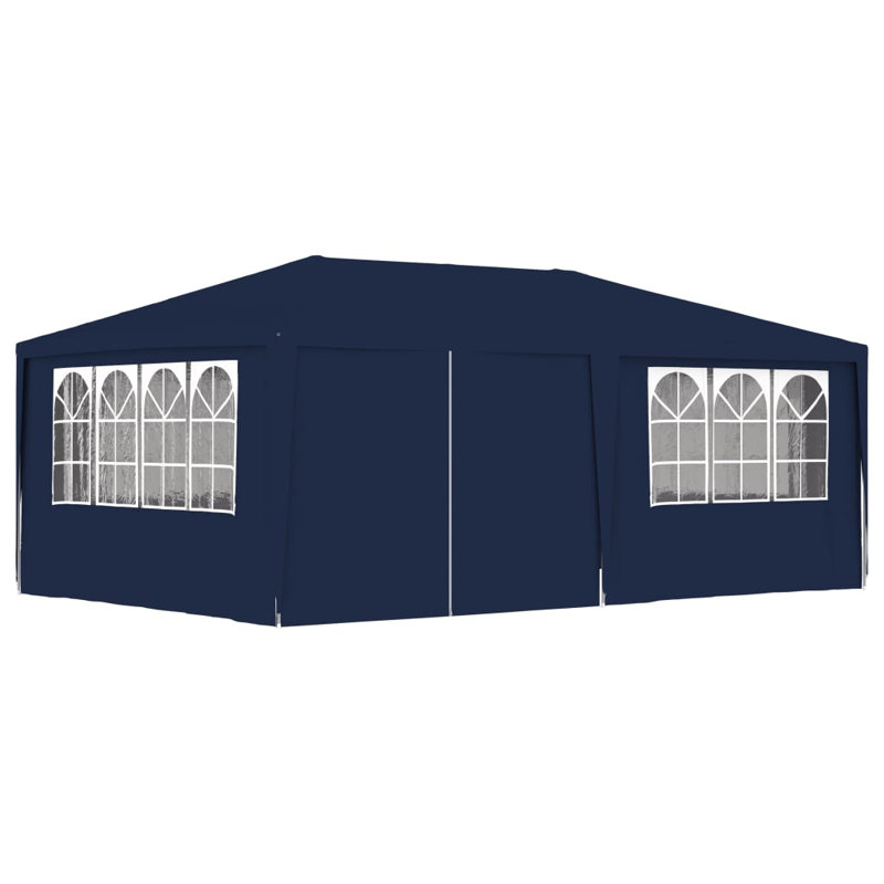 Erim 4m x 6m Steel Party Tent, Blue