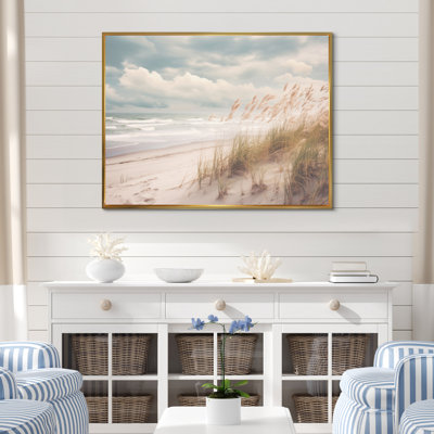 Aliegha Beach Grass Landscape IV - Coastal Beach Wall Art