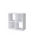 23.46 In. Tall White Wood 3-Shelf Etagere Bookcase-903485901-903485902