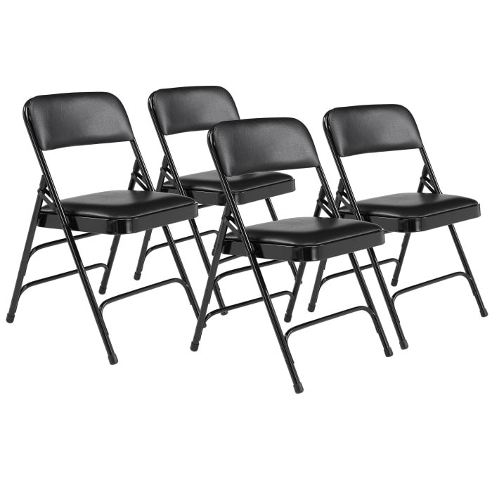 Chaise pliante rembourrée 1300 Series, Noir