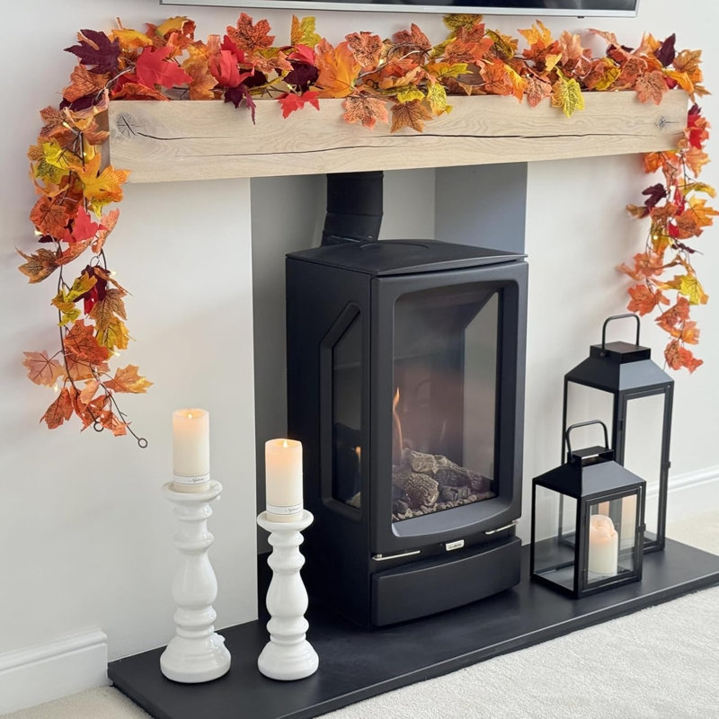 6.3cm Faux Garland, Orange