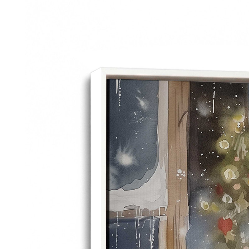 Impression sur toile Twinkle Through Time, H 24,75 po x l 36,75 po, Blanc opaque