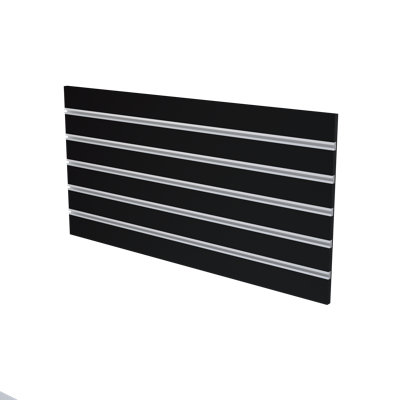 Tool Hanging Slat Wall – Heavy-Duty Wall Storage Panel – Size 48 x 24 – Sleek Black Finish with Aluminum Inserts – Perfect for Tools and Accessories